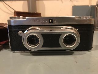 Vintage Wirgin Stereo (binocular) Camera With Leather Case