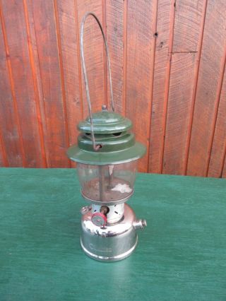 Vintage Coleman Lantern 236 Green,  Chrome 8 67 1967 Canada Sunshine Of Night