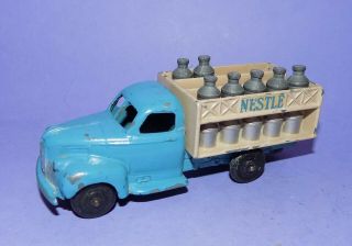 Rare Vintage French Dinky Toys No 25 - 0 Studebaker Nestles Milk Truck