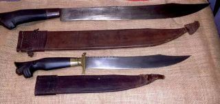 Filipino Vintage Bolo Sword & Filipino Vintage Knife Philippines Hand Made