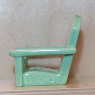 Nora Fleming Green Adirondack Beach Chair Retired Old Style nf Markings Rare - A77 4