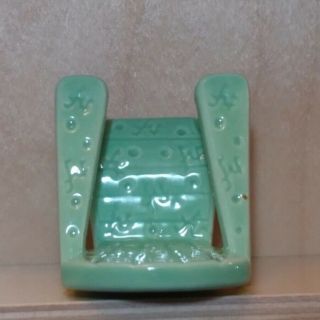 Nora Fleming Green Adirondack Beach Chair Retired Old Style nf Markings Rare - A77 6