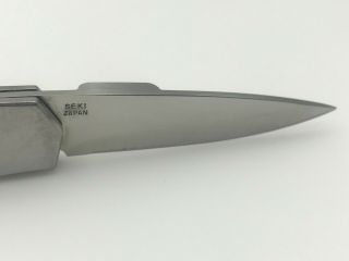 SPYDERCO SOLO SEKI JAPAN VINTAGE RARE UNIQUE FOLDING POCKET KNIFE 6