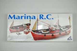 Vintage Artesania Latina Marina R/c Wooden Model Boat Kit 1:35 Sailing Ship