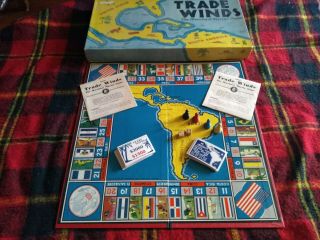 Trade Winds Merchant Marine Board Game Complete Vintage 1940 