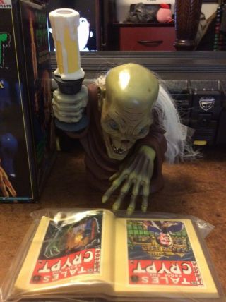 VINTAGE 1996 TALES FROM THE CRYPT CRYPT KEEPER CANDELABRA.  MIB, 4