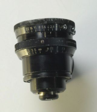 VIntage Lens Schneider - Kreuznach Arriflex - Cine - Xenon f/1.  4 25mm ARRI S - MOUNT 4
