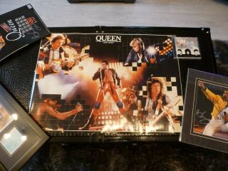 QUEEN,  Freddie Mercury,  Roger Taylor Brian May 1981 JAPAN TOUR POSTER - - RARE 2