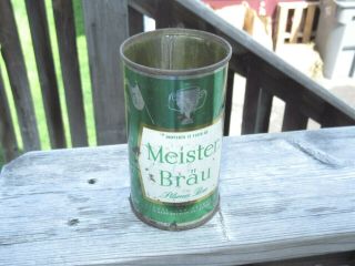 Vintage Meister Brau Fiesta Green Golf Flat Top Beer Can 1952 Chicago,  Il 18th T