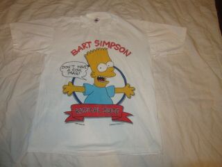 The Simpsons Bart Simpson Vintage 1989 Xl Large Tee Shirt Supreme