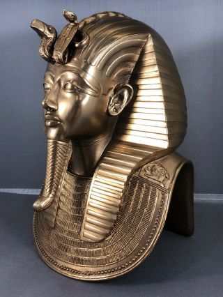 Vtg 1976 Metropolitan Museum of Art MMA Egyptian King Tut Death Mask 7.  5” Tall 2