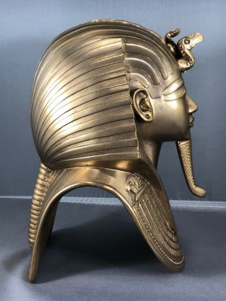 Vtg 1976 Metropolitan Museum of Art MMA Egyptian King Tut Death Mask 7.  5” Tall 5
