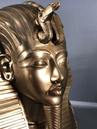 Vtg 1976 Metropolitan Museum of Art MMA Egyptian King Tut Death Mask 7.  5” Tall 7
