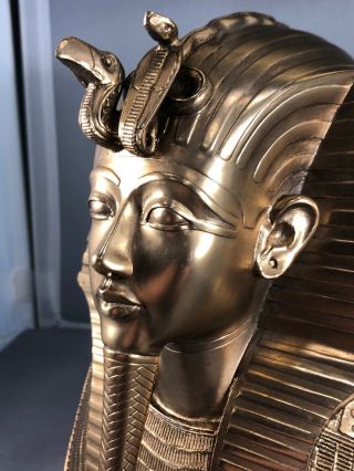 Vtg 1976 Metropolitan Museum of Art MMA Egyptian King Tut Death Mask 7.  5” Tall 8