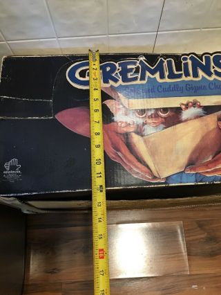 Vintage 1985 GREMLINS MOVIE plush Toy Large Display Box APPLAUSE RARE MONSTERS 3