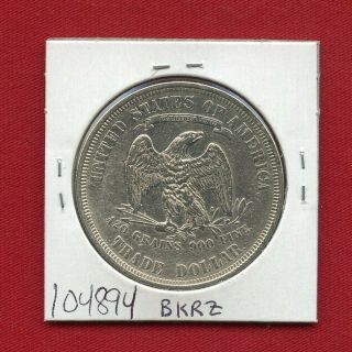 1876 Trade SILVER Dollar 104894 Good Detail Coin US Rare KEY Date 2