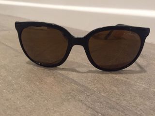 Vintage Bolle Acrylex Cat Eye Sunglasses Black Gold Rare France 396 Nos