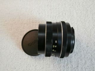 Vintage Carl Zeiss Rollei 85mm F/2.  8 Sonnar 1 Pin Lens.  Made in West Germany 8
