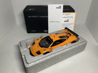 1/18 Autoart Mclaren F1 Lm Edition Historic Orange Rare