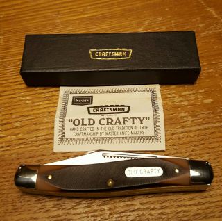 Vintage Craftsman 9547 Schrade Walden Ny Usa Old Timer Senior Stockman Knife