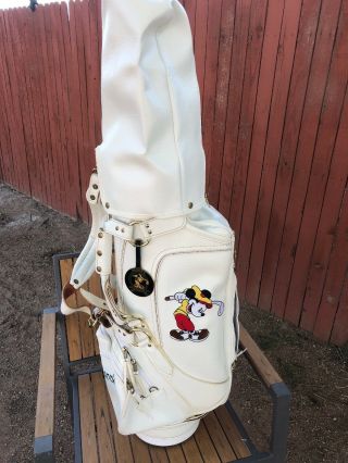 Vintage Walt Disney Mickey Mouse Caddy/golf Cart Bag By Belding - Cond
