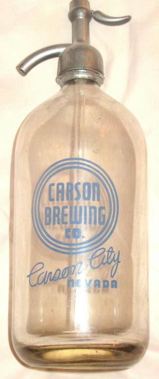 Gorgeous Rare Vintage Quart Carson Brewing Co.  Carson City Nevada 10 Days
