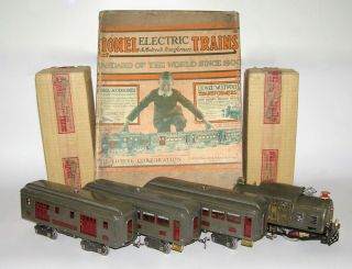 Lionel Boxed Standard Gauge Set 352 W/10e Rare Gray Ob (dakotapaul)