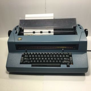 Vintage Ibm Correcting Selectric Iii Electric Typewriter Blue
