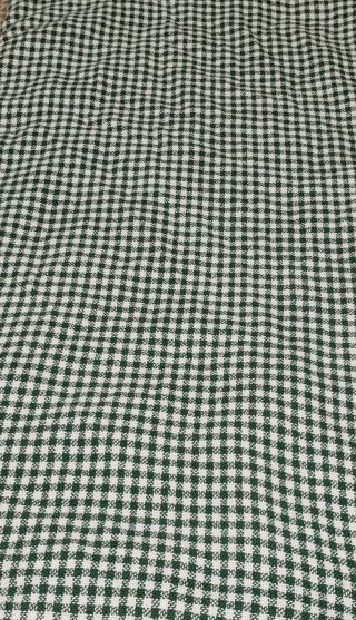 Vintage Ralph Lauren Green Gingham Cotton Blanket King Bedding Throw