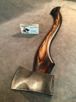 Vintage Evansville 1 3/4 lb boys axe hatchet POLISHED custom JESSE REED handle 3