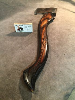 Vintage Evansville 1 3/4 lb boys axe hatchet POLISHED custom JESSE REED handle 4