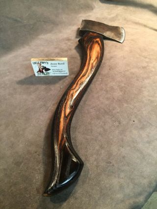 Vintage Evansville 1 3/4 lb boys axe hatchet POLISHED custom JESSE REED handle 5