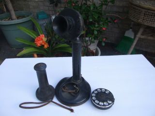 Vintage Western Electric 50al Candlestick Telephone With 2ab Dial