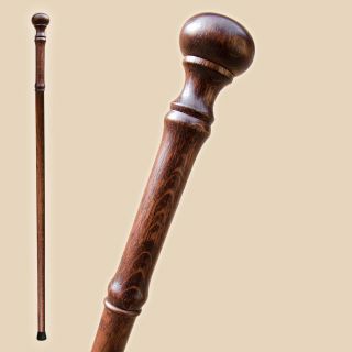 Fancy Hand Carved Wood Walking Stick Canes For Men Women - Cool Knob Wooden Cane