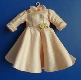 Vintage Madame Alexander Dress For Elise Doll - Salmon Pink Pique