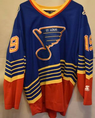 VINTAGE ST.  LOUIS BLUES BRENDAN SHANAHAN NHL JERSEY STARTER XL MALE 2