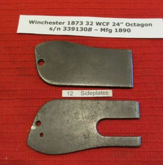 Winchester Model 1873 Matched Sideplates From A 32 Wcf Rifle Mfg 1890