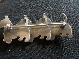 Vintage Sterling Silver B A Ballou Scottie Dog Pin Brooch 4
