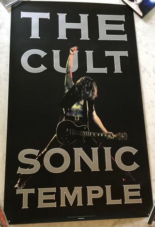 Rare Vintage The Cult Sonic Temple Promo Poster -