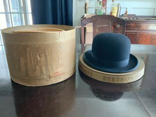 Vintage Early 1900’s Mens Derby Stetson Never Worn 7 1/4 7 3/8