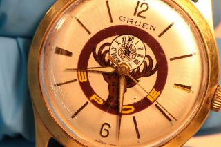 Vintage mens gruen BPOE swiss made wrist watch mechanical elk lodge 2