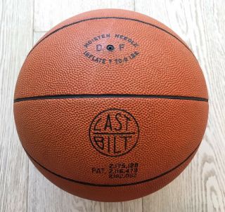 RARE Spalding Top Flite 100 Leather Basketball Vintage Last Built Naismith 7