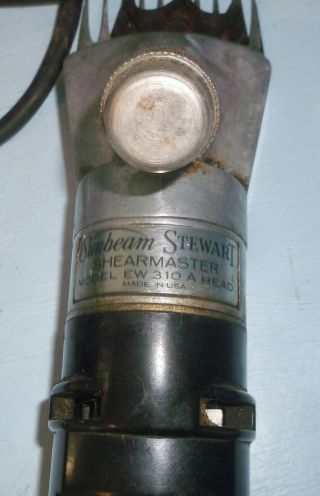 Vintage Sunbeam Stewart Shearmaster Clippers Model EW 310 A Head 5