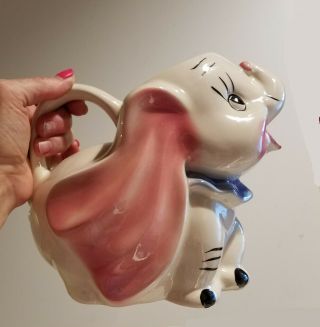 Adorable Vintage Dumbo Pitcher Walt Disney 2 Qt