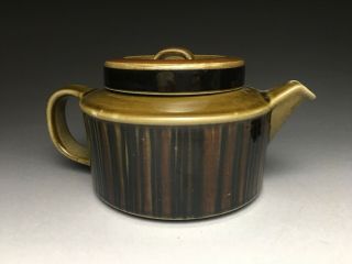 Vintage Mid Century Modern Arabia Finland Kosmos Teapot With Strainer / Infusor