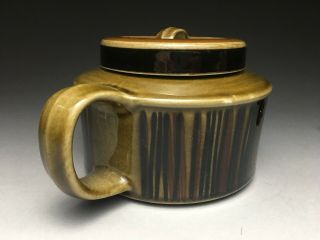 Vintage Mid Century Modern Arabia Finland Kosmos Teapot With Strainer / Infusor 2