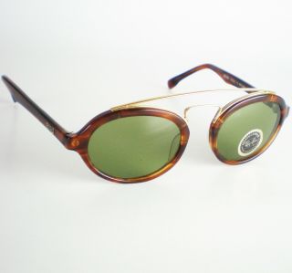 Vintage Ray Ban B&l Usa Gatsby 6 Sunglasses Gold Tortoise Oval Round Clubmaster