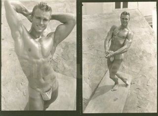 1940s Vintage Mizer Amg Male Nude Very Youthful Ed Fury Bodybuilder Actor Muscle