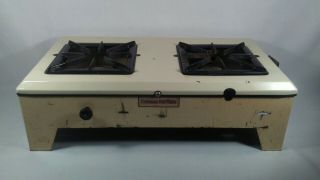 Rare 1930s Coleman Hot Plate 371 Usa Vintage 2 - Burner Gas Stove Camping Hunting