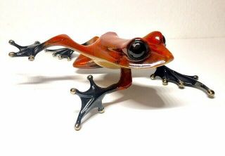 Tim Cotterill Frogman Bronze Frog Twist - Rare Red Colored Foundry Proof